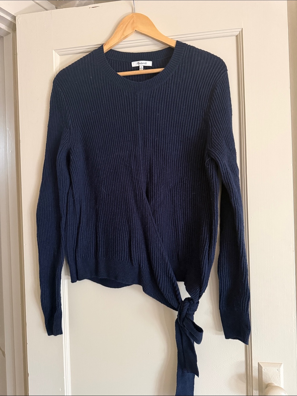 Madewell Ribbed Navy Crewneck Sweater